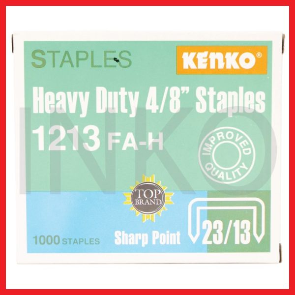KENKO STAPLES HEAVY DUTY 4 8 STAPLES NO.1213 1000 STAPLES 10BOX