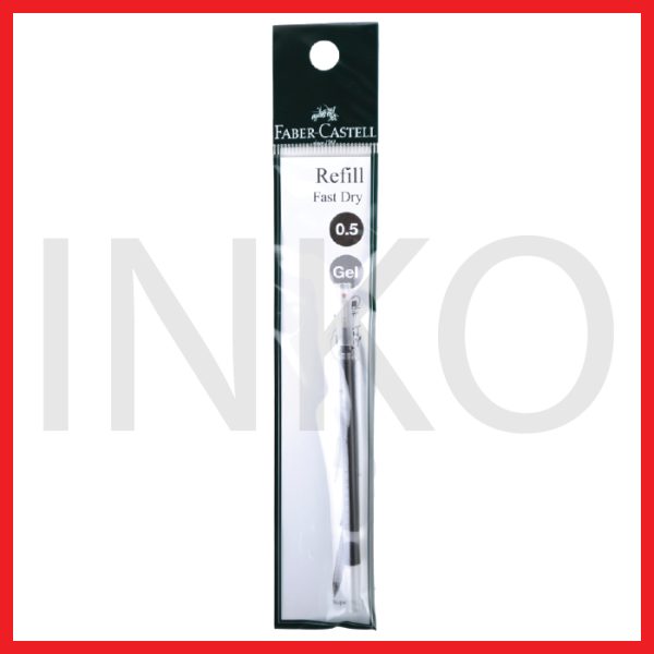 FABER CASTELL REFILL FAST DRY GEL 0.5 BLACK