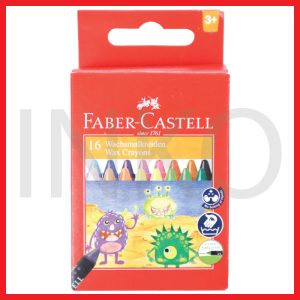 FABER CASTELL WAX CRAYONS REGULAR 16