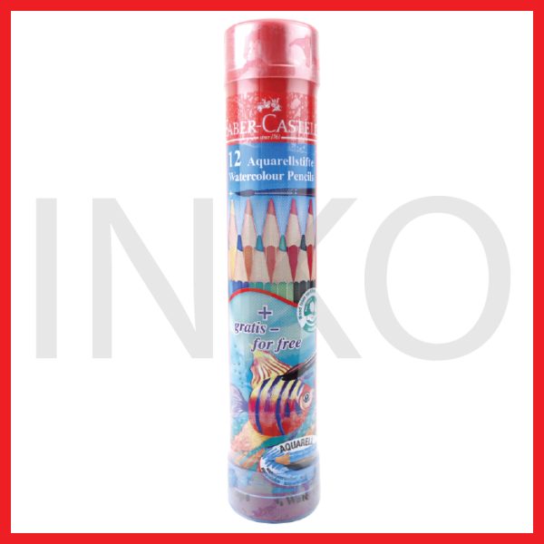 ginee_20260914162646832_0674115255.jpg FABER CASTELL WATERCOLOUR PENCILS IN ROUND TIN 12L