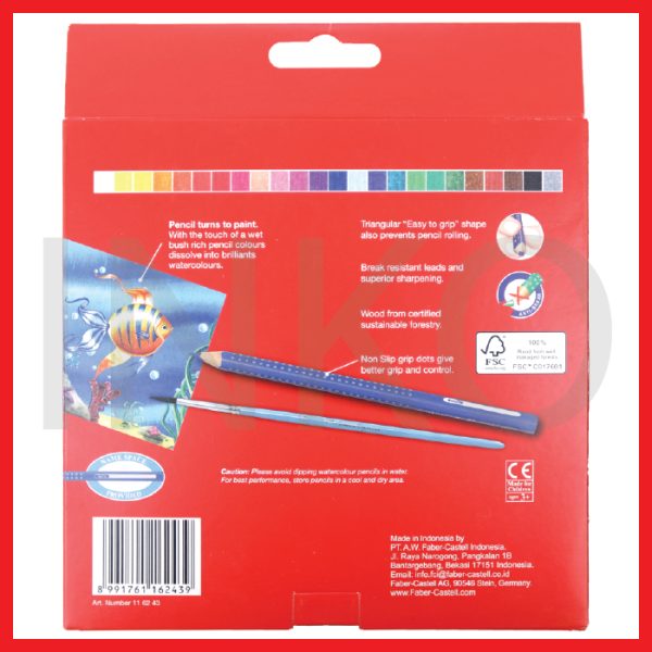 ginee_20260914163527610_6497426801.jpg FABER CASTELL COLOUR GRIP WATERCOLOUR PENCILS 24L