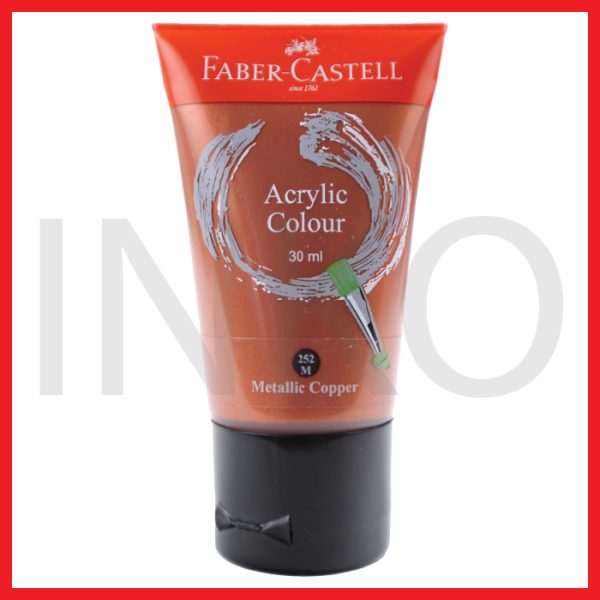 ginee_20260914170909239_8215725117.jpg FABER CASTELL ACRYLIC COLOUR METALLIC COPPER 30ML