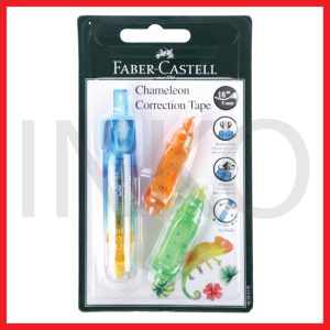 FABER CASTELL CORRECTION TAPE CHAMELEON DAN 2 REFILL BAR BLUE