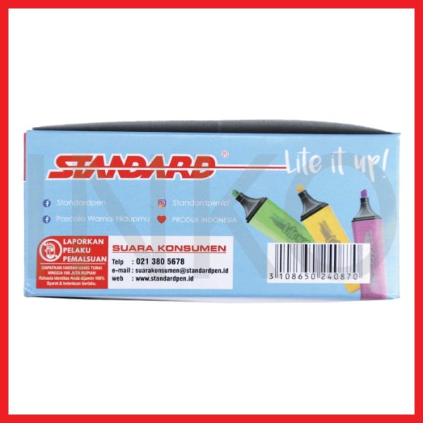 STANDARD LITE ME SQUARE HIGHLIGHTER 12PCS