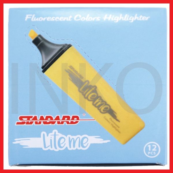 STANDARD LITE ME SQUARE HIGHLIGHTER 12PCS