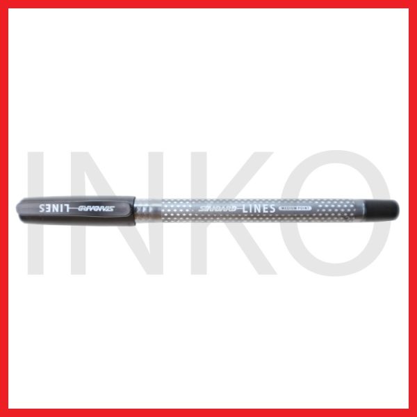 STANDARD LINES MEDIUM POINT BLACK 12PCS