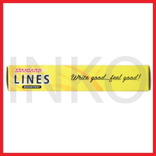 STANDARD LINES MEDIUM POINT BLACK 12PCS