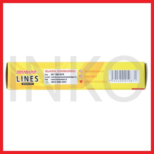 STANDARD LINES MEDIUM POINT BLACK 12PCS