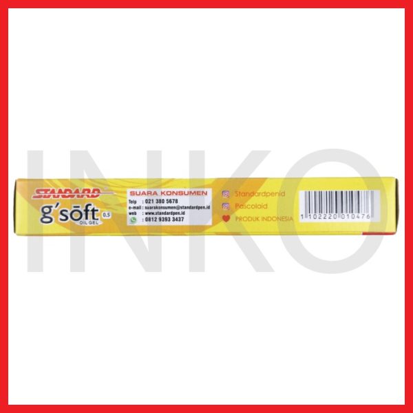 STANDARD G'SOFT OIL GEL 0.5 BLACK 12PCS