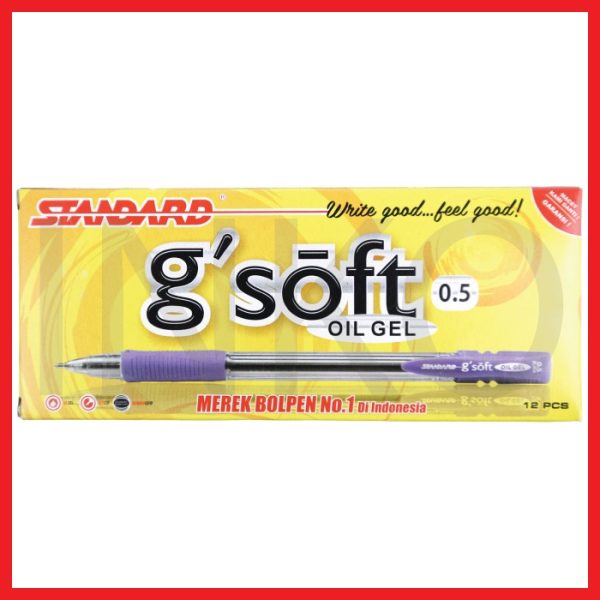 STANDARD G'SOFT OIL GEL 0.5 BLACK 12PCS