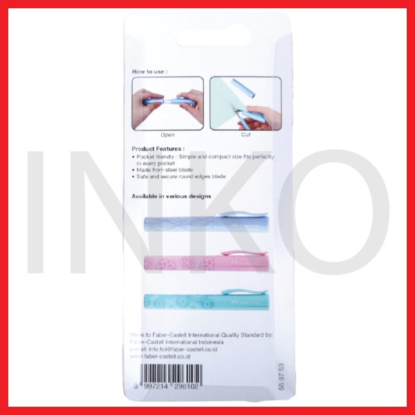 ginee_20260915154151136_2201040054.jpg FABER CASTELL POCKET SCISSORS TURQUOISE