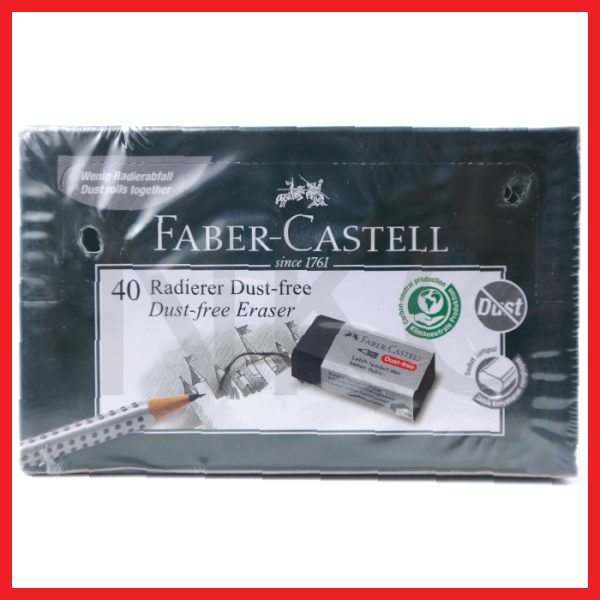 ginee_20260915154627424_6327956137.jpg FABER CASTELL ERASER DUST FREE SMALL BLACK 1PCS