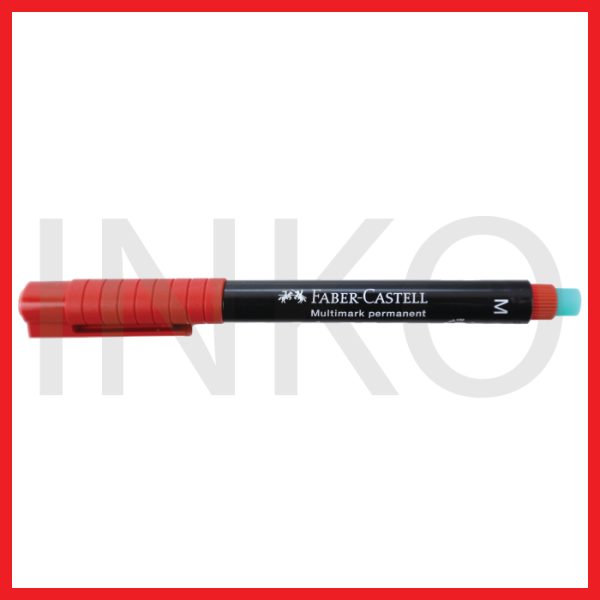 ginee_20260915154846746_8206817407.jpg FABER CASTELL MARKER MULTIMARK PERMANENT M RED 1PCS