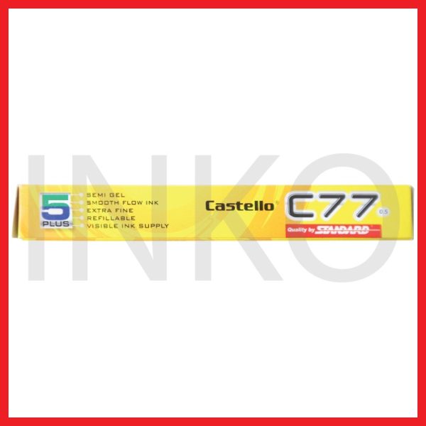 STANDARD C77 0.5 SEMI GEL CASTELLO BLACK 12PCS