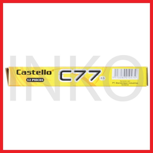 STANDARD C77 0.5 SEMI GEL CASTELLO BLACK 12PCS