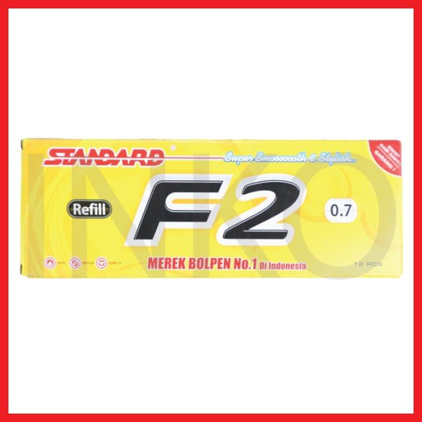 STANDARD REFILL BGEL F2 0.7 BLACK 12PCS