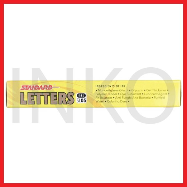 STANDARD LETTERS GEL SL05 BLACK 12PCS