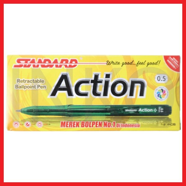 STANDARD ACTION 0.5 BLACK 12PCS