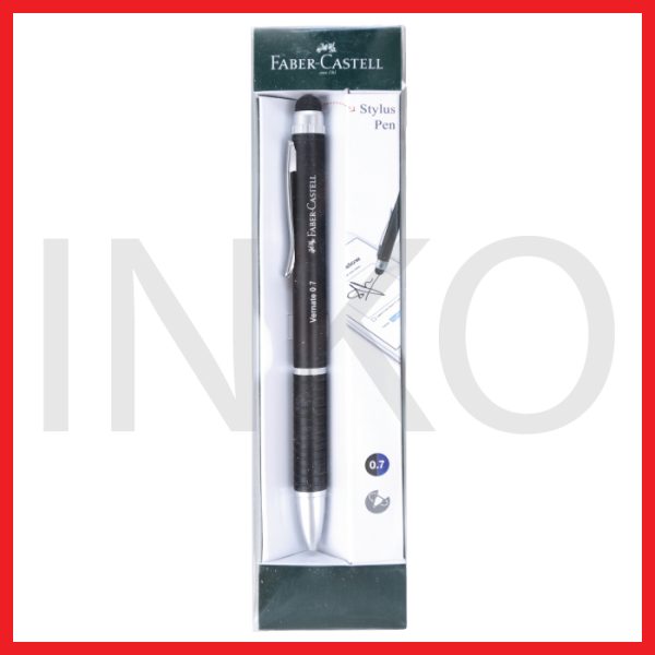 FABER CASTELL PEN VERNATE 0.7 BLACK BARREL BLACK BLUE INK