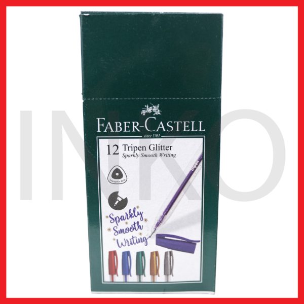 FABER CASTELL BALLPOINT TRIPEN GLITTER 0.7 INK PURPLE 1PCS