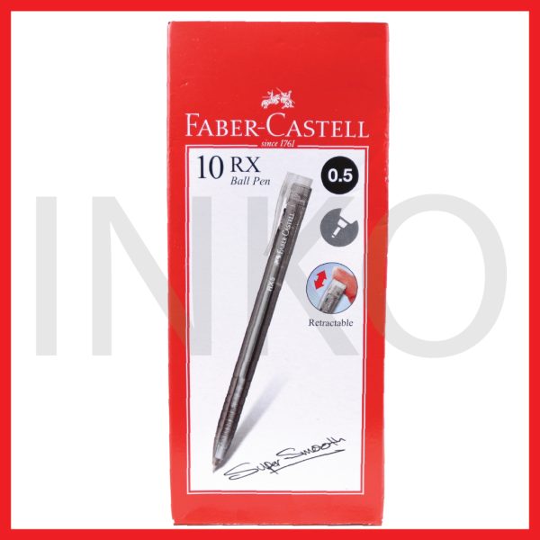 ginee_20260915171253585_5415766434.jpg FABER CASTELL BALLPOINT RX 0.5 MM BLACK INK 1PCS