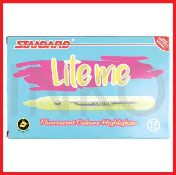 STANDARD LITE ME HIGHLIGHTER MIX COLORS 12PCS