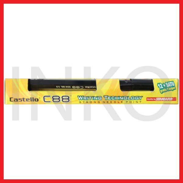 STANDARD C88 SEMI GEL CASTELLO BLACK 12PCS