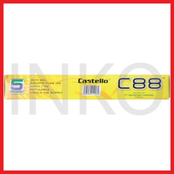 STANDARD C88 SEMI GEL CASTELLO BLACK 12PCS