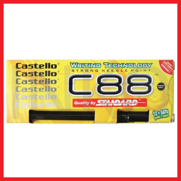 STANDARD C88 SEMI GEL CASTELLO BLACK 12PCS