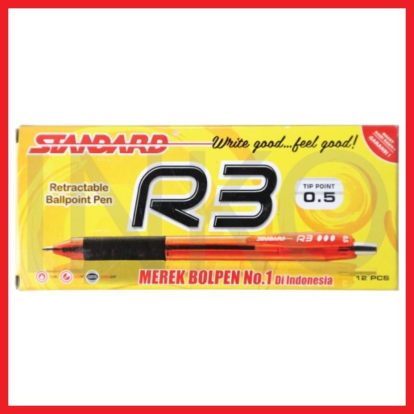 STANDARD R3 TIP POINT 0.5 BLACK 12PCS