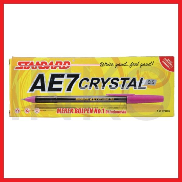 STANDARD AE7 CRYSTAL 0.5 BLACK 12PCS