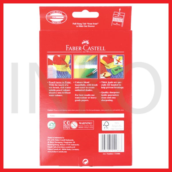 FABER CASTELL WATERCOLOUR PENCILS 36L