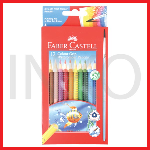 ginee_20260916153323769_0541277231.jpg FABER CASTELL COLOUR GRIP WATERCOLOUR PENCILS 12L