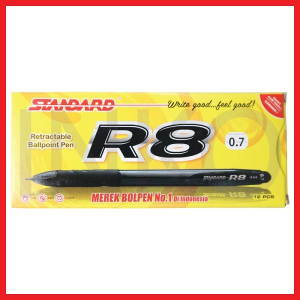 STANDARD R8 0.7 BLACK 12PCS