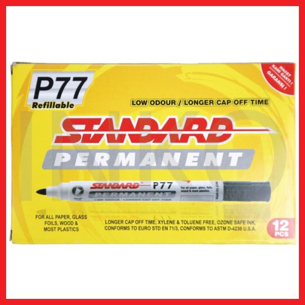 STANDARD MARKER PERMANENT P77 BLACK
