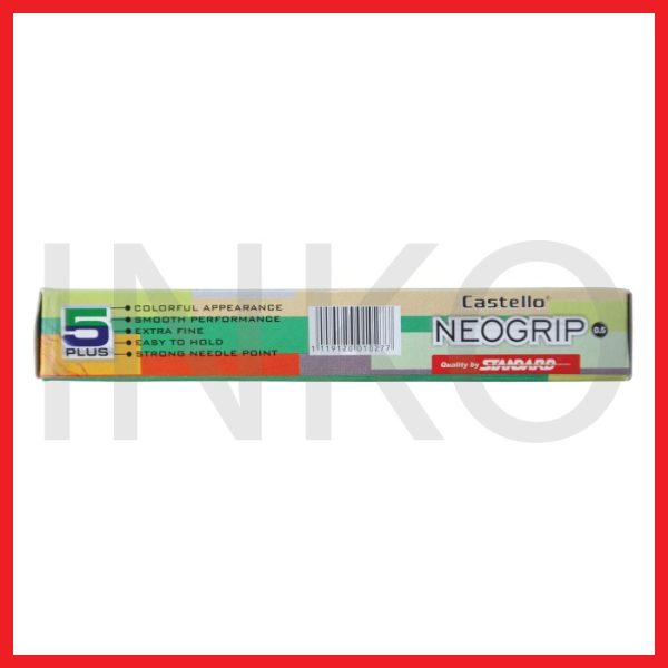 STANDARD CASTELLO NEOGRIP 0.5 BLACK 12PCS