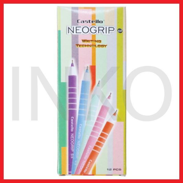 STANDARD CASTELLO NEOGRIP 0.5 BLACK 12PCS