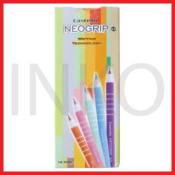 STANDARD CASTELLO NEOGRIP 0.5 BLACK 12PCS