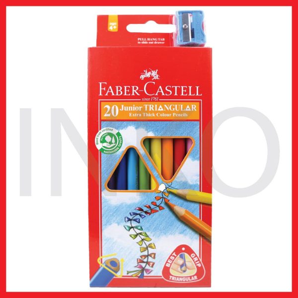 ginee_20260917121539031_8378367668.jpg FABER CASTELL JUNIOR TRIANGULAR COLOUR 20