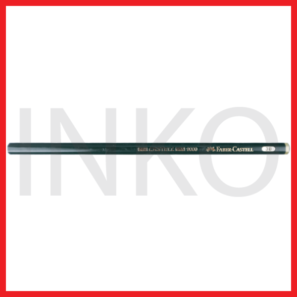 FABER CASTELL BLACK PENCIL CASTELL 9000 3B 12PCS