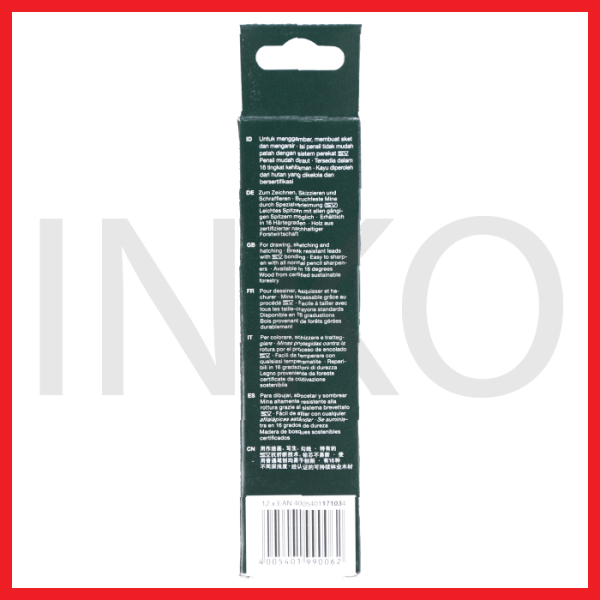 FABER CASTELL BLACK PENCIL CASTELL 9000 3B 12PCS
