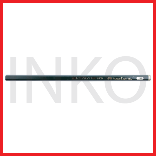 FABER CASTELL BLACK PENCIL CASTELL 9000 2H 12PCS