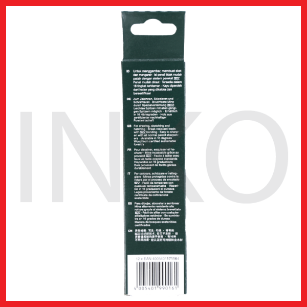 ginee_20260917124538157_6257179394.png FABER CASTELL BLACK PENCIL CASTELL 9000 6H 12PCS