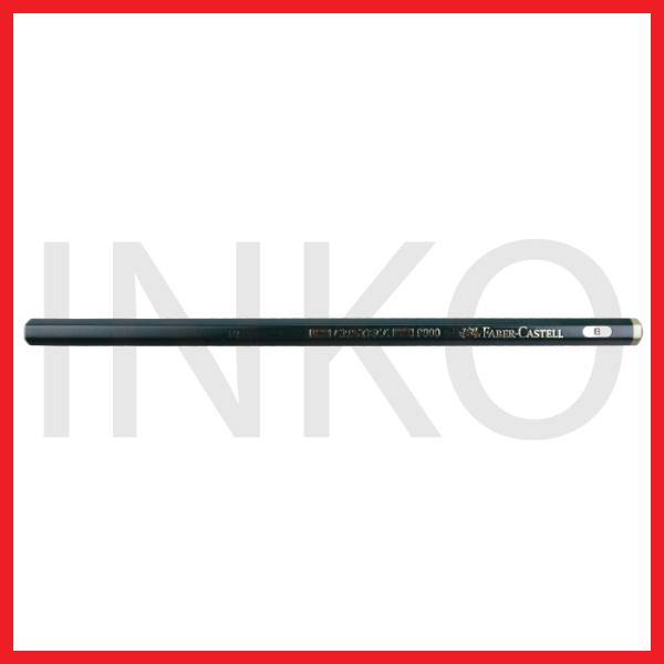 FABER CASTELL BLACK PENCIL CASTELL 9000 B 12PCS