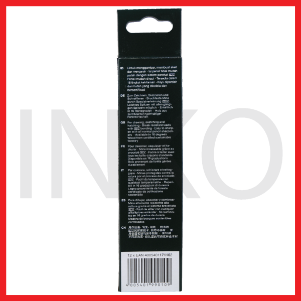 ginee_20260917124932383_4817747139.png FABER CASTELL BLACK PENCIL CASTELL 9000 F 12PCS
