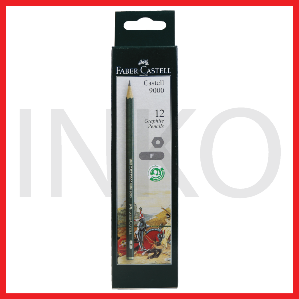 ginee_20260917124932394_8733244690.png FABER CASTELL BLACK PENCIL CASTELL 9000 F 12PCS