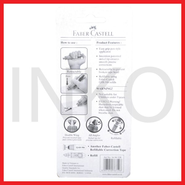 FABER CASTELL CORRECTION TAPE QJR 506 PINK