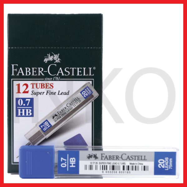 ginee_20260917151117893_1057368937.jpg FABER CASTELL SUPER FINE LEAD 0.7 HB 12TUBES