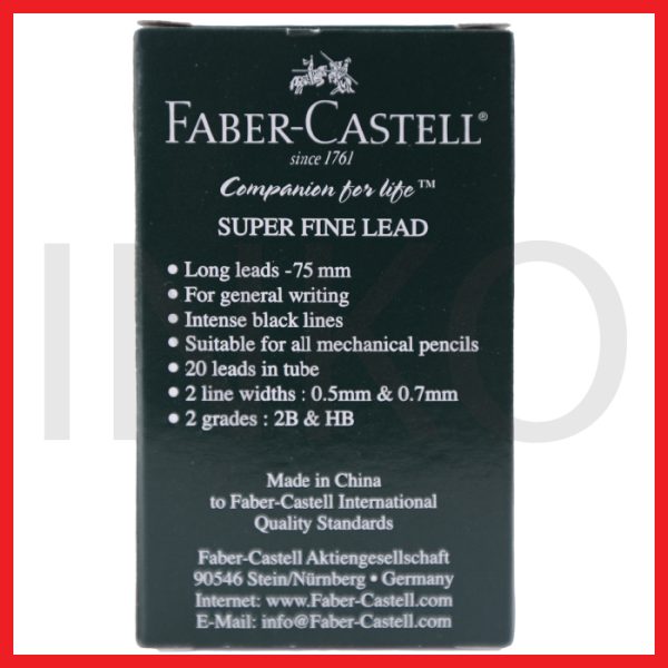 ginee_20260917151117916_2707130974.jpg FABER CASTELL SUPER FINE LEAD 0.7 HB 12TUBES