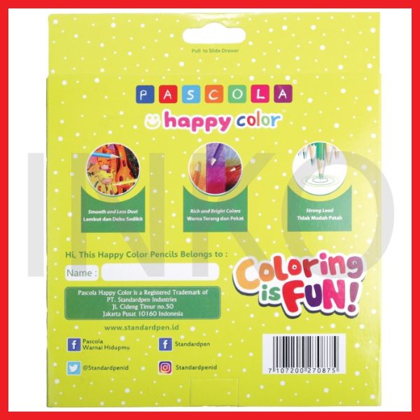 STANDARD HAPPY PENCIL 24 COLORS FL